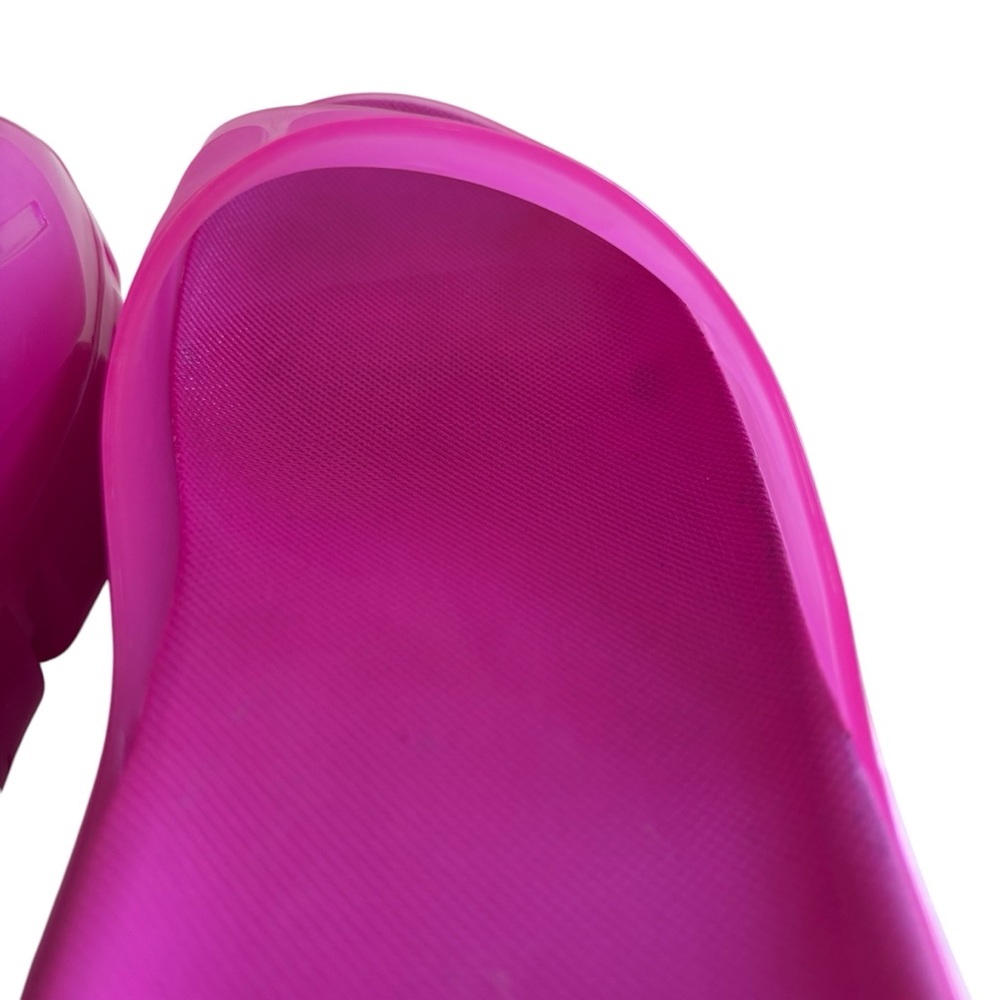 UGG Vibrant Pink Gloss Platform Slide Sandals - Picture 10 of 11